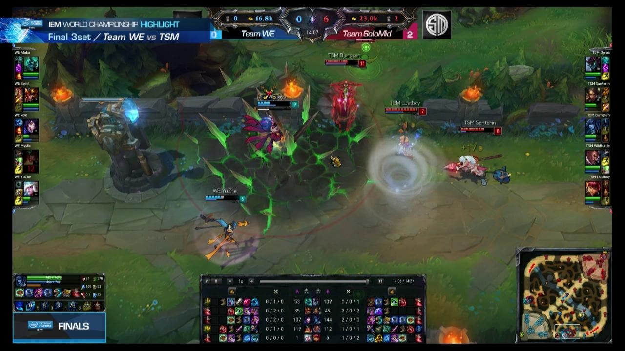 결승전 Team SoloMid vs Team WE 3세트 하이라이트 썸네일