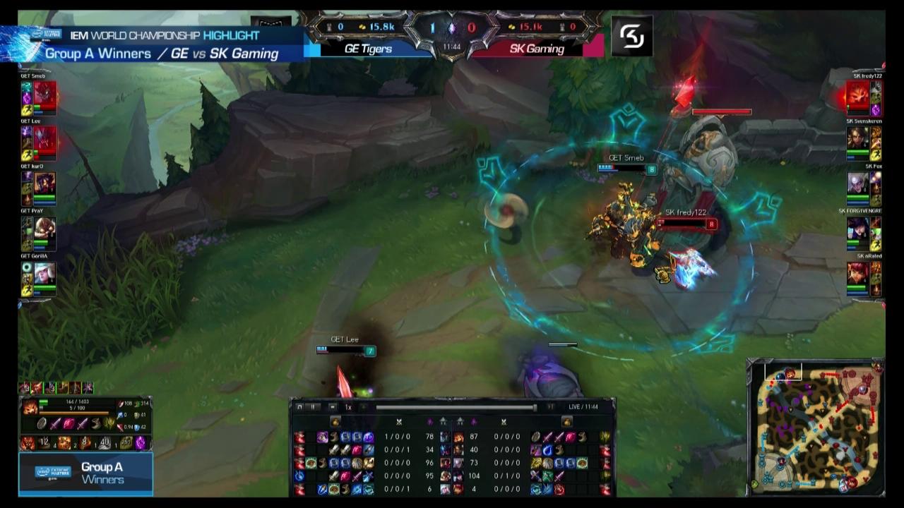 A조 Winners GE Tigers vs SK Gaming 하이라이트 썸네일