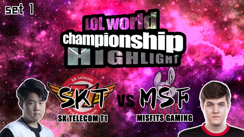SKT vs MSF  하이라이트 8강 set 1 [17.10.20] 2017 LoL World Championship 썸네일