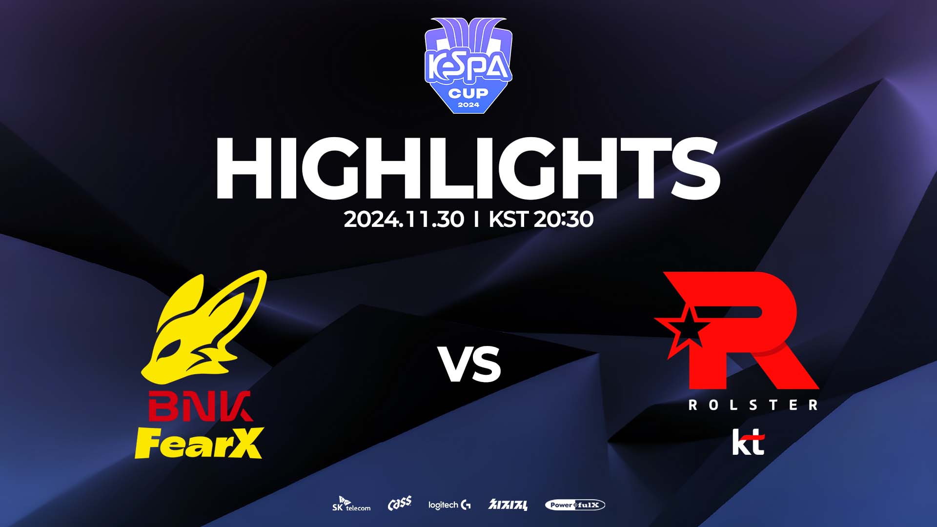 FOX vs. KT 하이라이트 | GROUP A MATCH 7 | 11.30 | 2024 LoL KeSPA Cup 썸네일