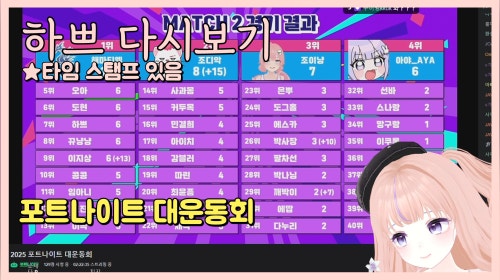 [25.7.12] [포트나이트 대운동회] 눈 마주치면 반갈죽 해드립니다~~~