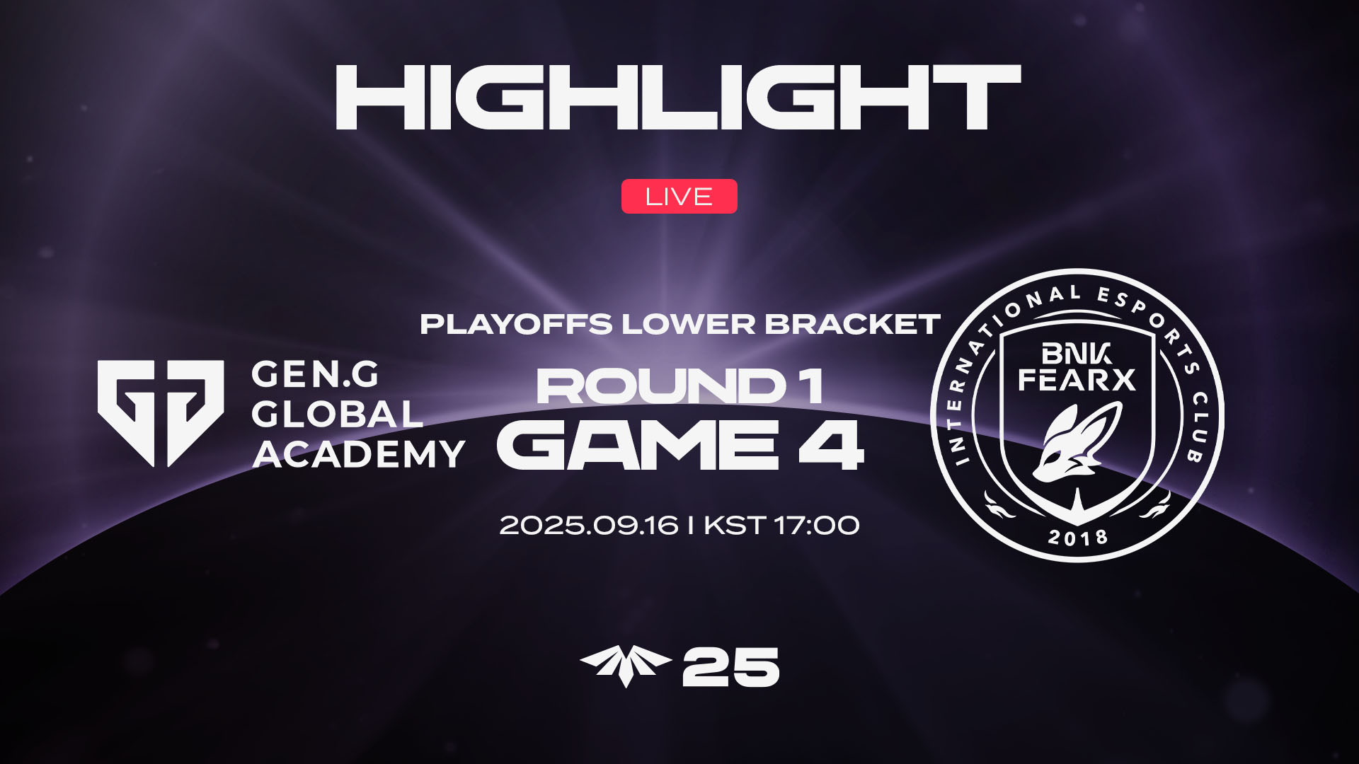 GEN vs. BFX 게임4 하이라이트 | 09.16 | 2025 LCK CL PLAYOFFS LOWER BRACKET R1 썸네일