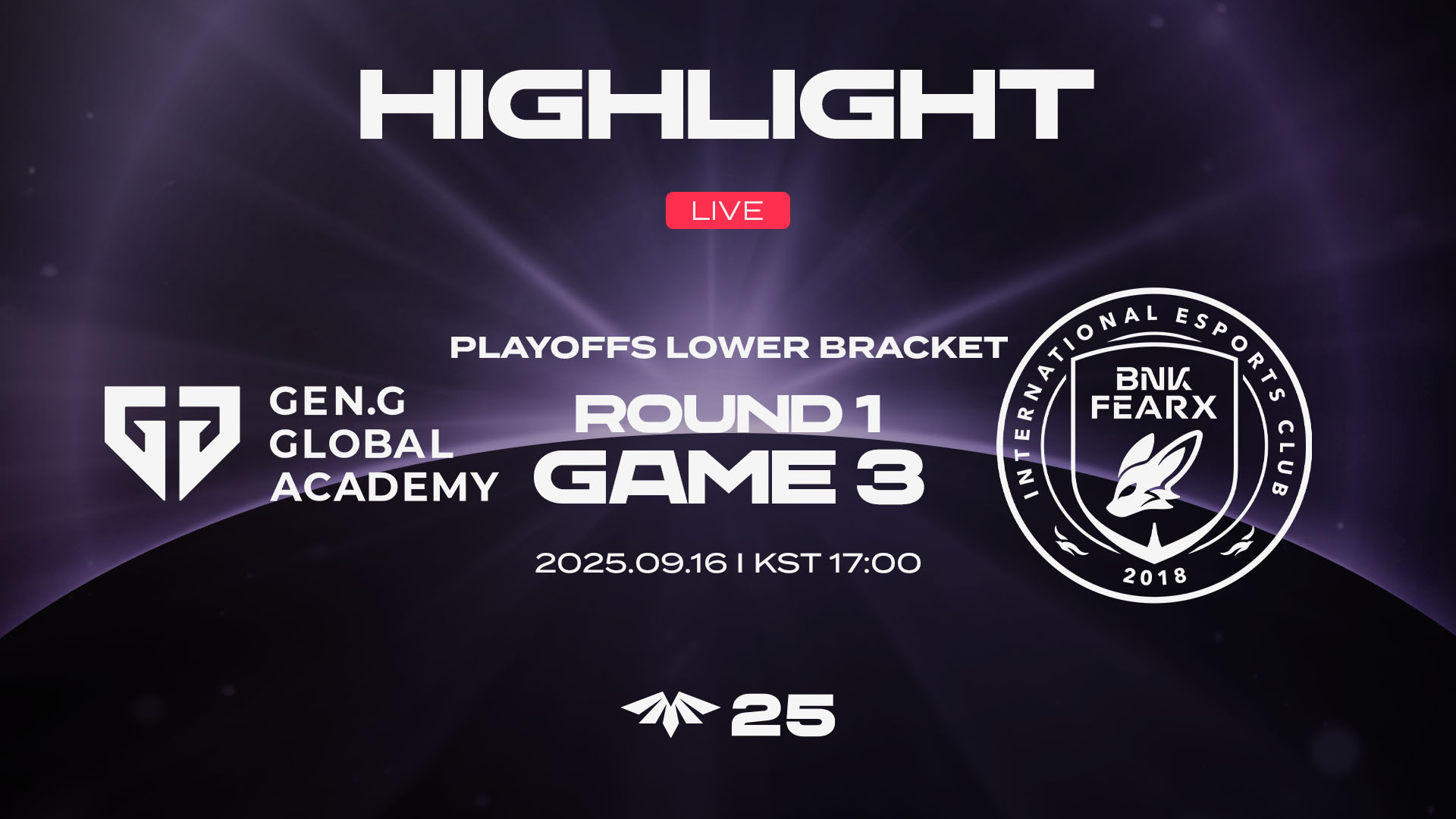 GEN vs. BFX 게임3 하이라이트 | 09.16 | 2025 LCK CL PLAYOFFS LOWER BRACKET R1 썸네일