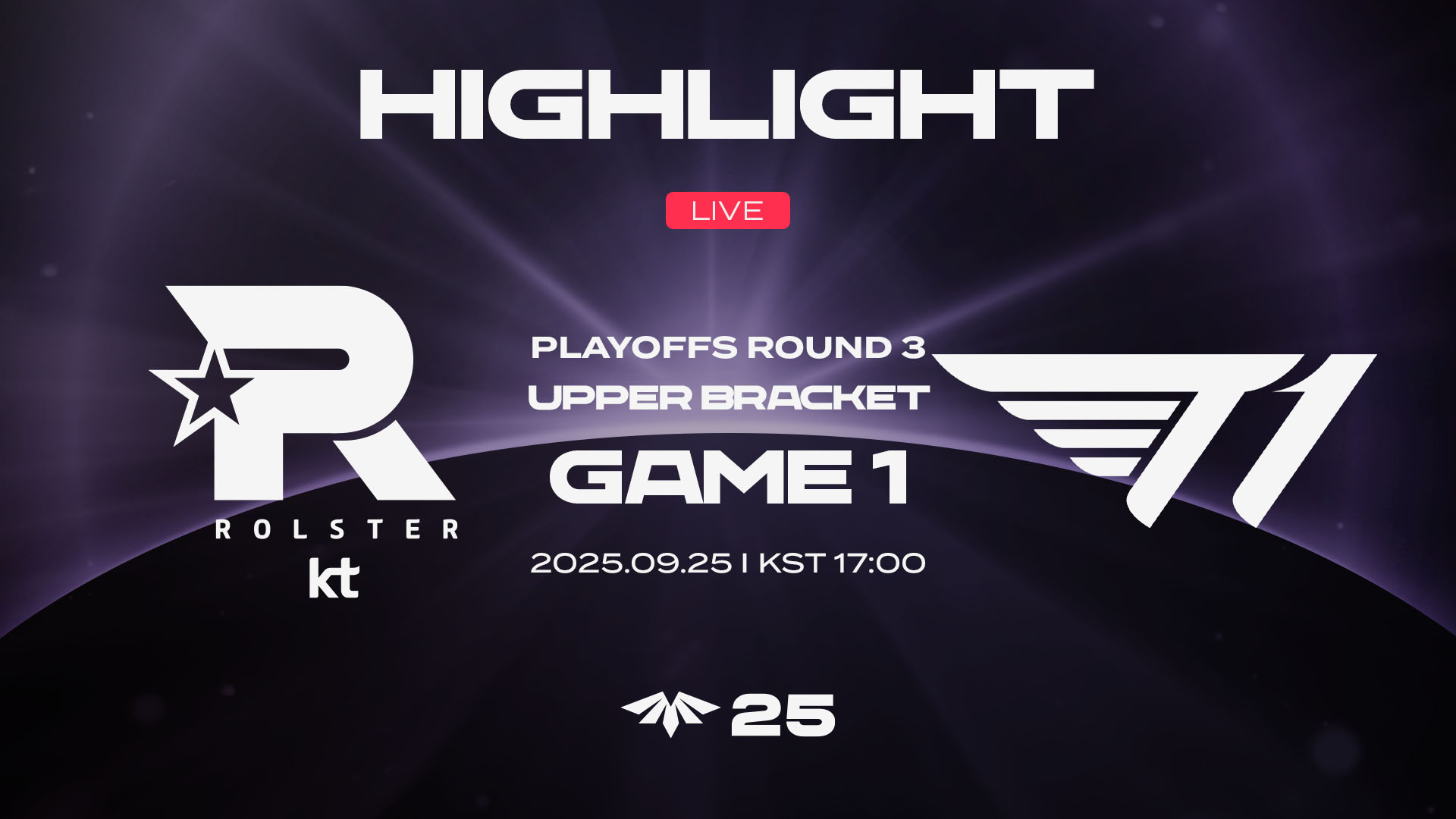 KT vs. T1 게임1 하이라이트 | 09.25 | 2025 LCK CL PLAYOFFS ROUND 3 썸네일