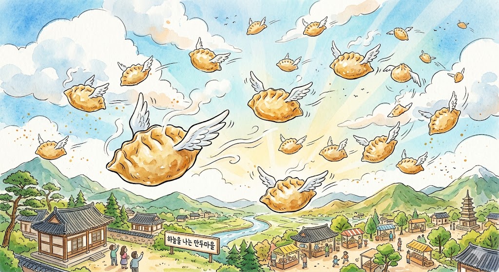 만두날다