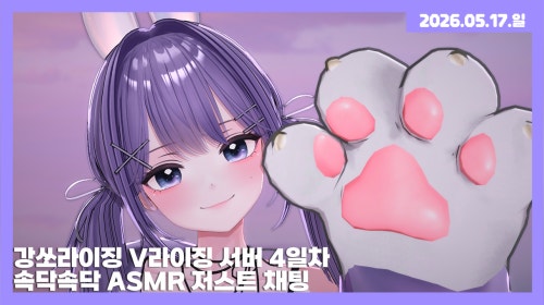 [25.05.17] 강쏘라이징 4일차 / 소근소근 ASMR 저스트 채팅