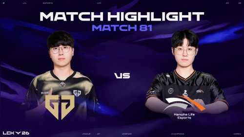 GEN vs HLE 매치 81 하이라이트 | 2026 LCK
