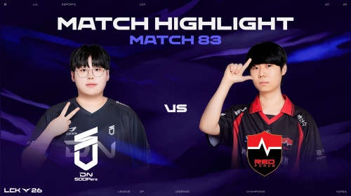 DNS vs NS 매치 83 하이라이트 | 2026 LCK