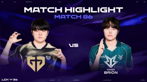GEN vs BRO 매치 86 하이라이트 | 2026 LCK