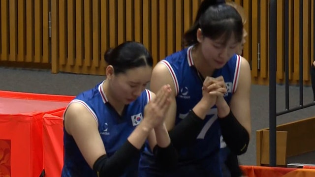 '3-0 셧아웃 승리 기원' 3세트 세트포인트를 만든 대한민국