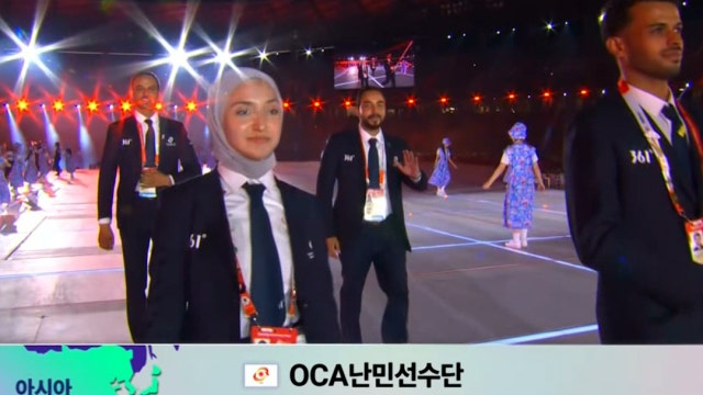 아시안게임에서 처음 조직된 난민 선수단