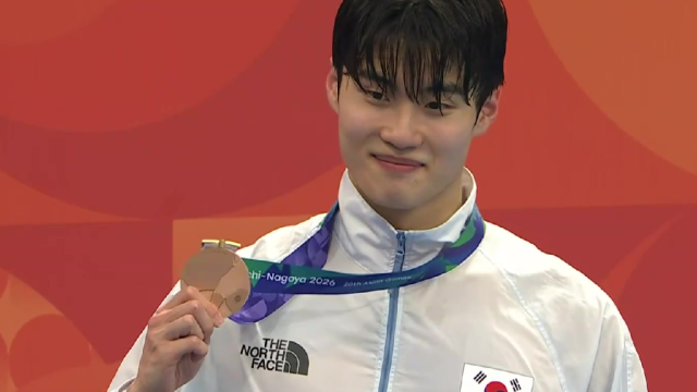 47초 79의 값진 기록 포디엄에 오른 황선우