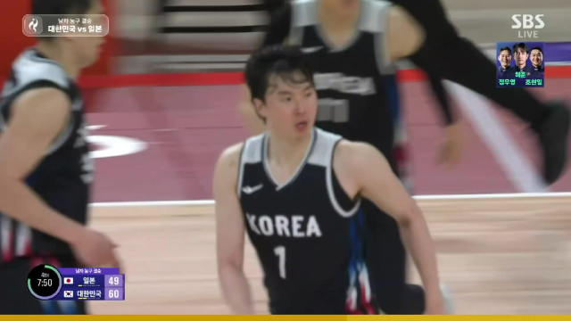 빗나간 변준형의 돌파 끝까지 집중한 이현중