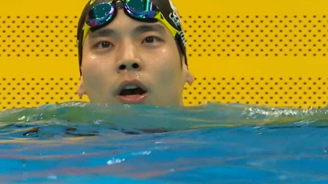 수영 남자 100m 배영 이주호 동메달 획득!