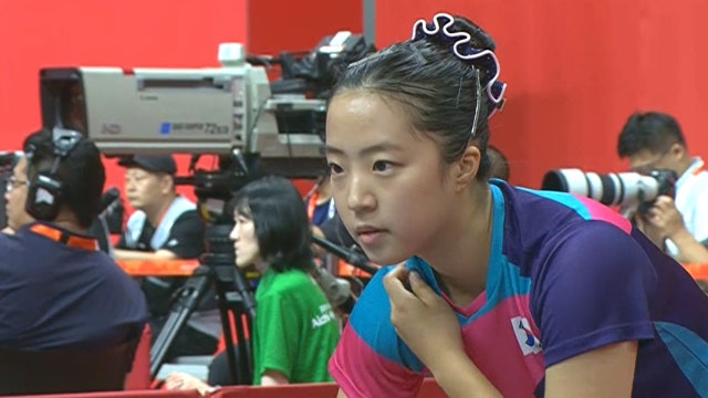 '계속되는 실점' 초반 분위기가 좋지 않은 신유빈