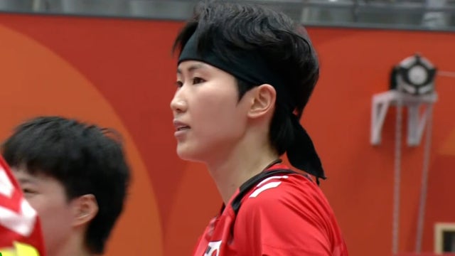 '이건 못 막지!' 위지선의 강력한 서브 득점!