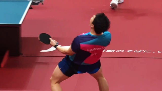 '가자!!!' 어려운 수비 이후 포효하는 임종훈!