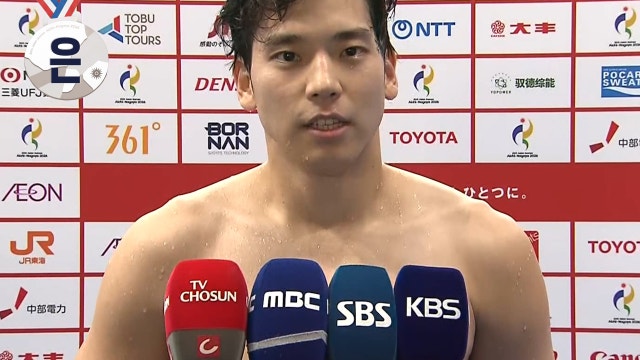 '조금은 아쉽습니다' 남자 200m 배영 은메달, 이주호 인터뷰