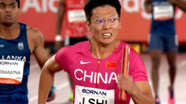 중국, 육상 남자 4 x 100m 계주 예선 1조 1위 통과