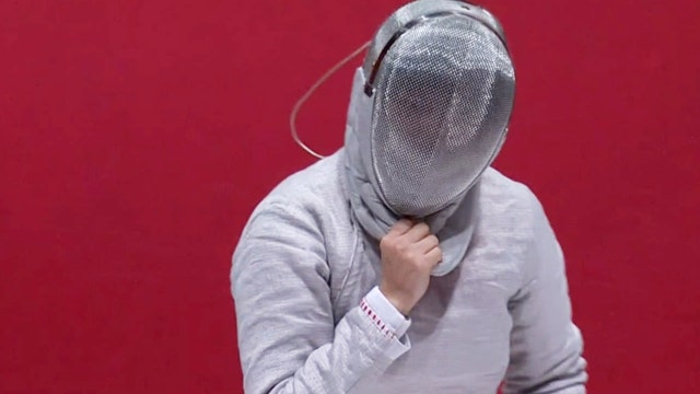 5 대 1로 다음 주자에게 넘겨주는 전하영