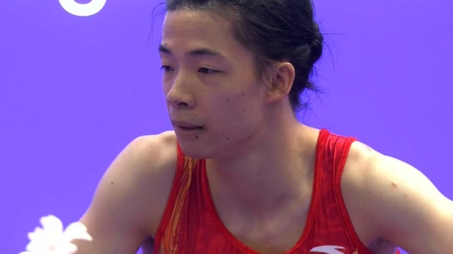 왕쯔사이를 제치고 금메달을 획득하는 얀랑위!