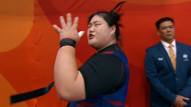 '동메달 확보' 박혜정, 용상 1차 163kg 성공!