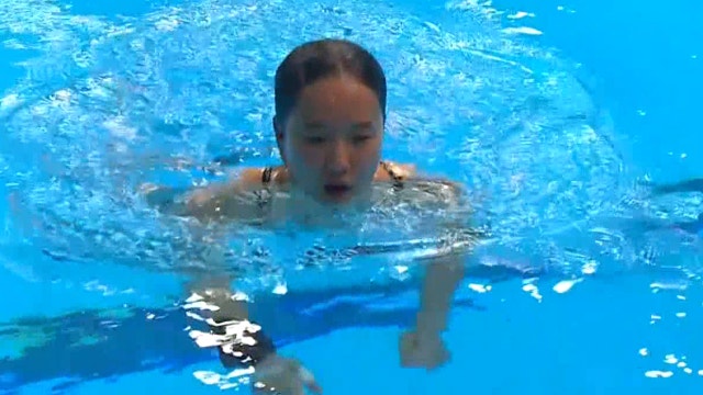 '입수까지 깔끔하게!' 문나윤의 4차 시기