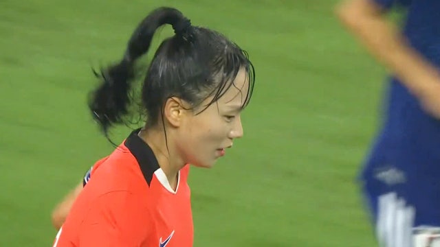 '이번 경기 첫 유효 슈팅' 직접 골문을 노려본 장슬기