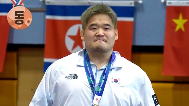 '아시안게임 3연속 메달' 김민석 동메달 시상식