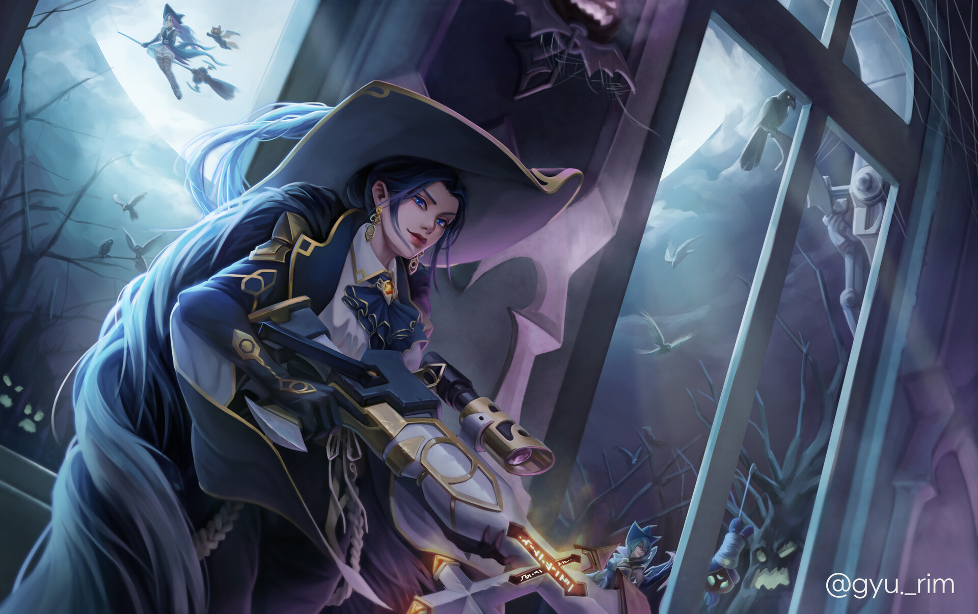 언랭 케이틀린 원챔