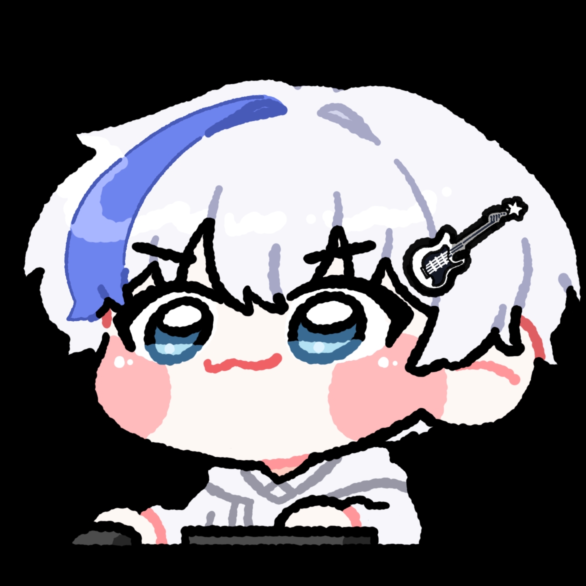 취미로 기타치는 남자