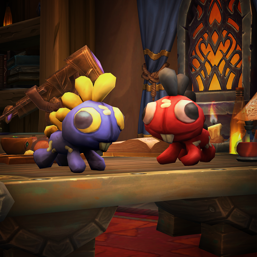 '귀여운 얼라이언스 파란색 그르긇' 및 '귀여운 호드 빨간색 그르긇' 하우징 장식 아이템